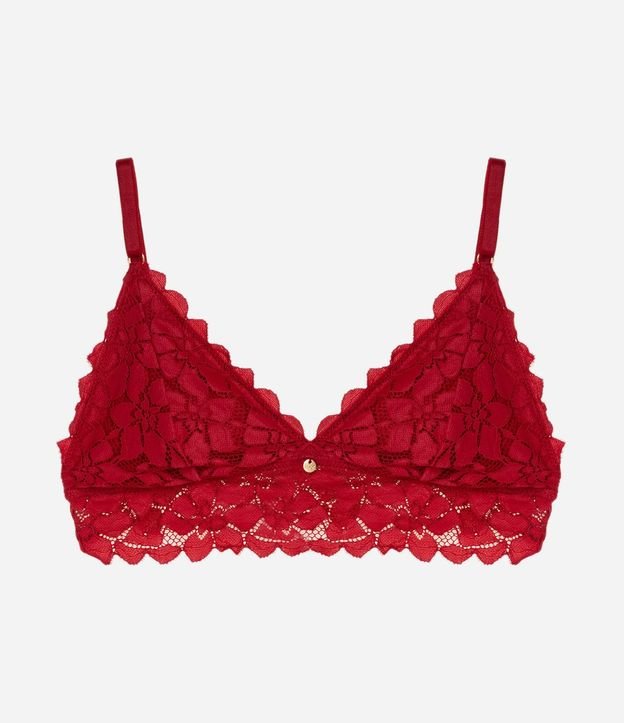 Soutien Top en Encaje con Copa Desmontable y Textura Floral 5