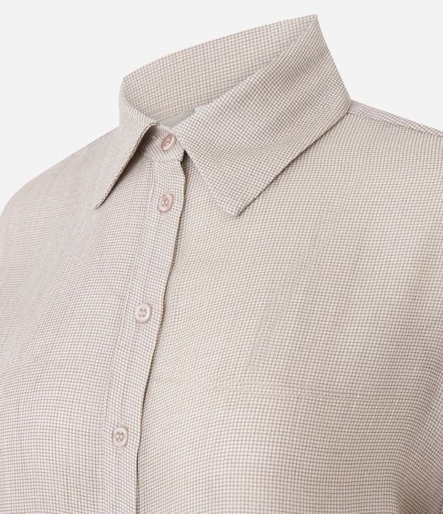 Camisa en Chalis con Manga Larga y Efecto Arrugado 2