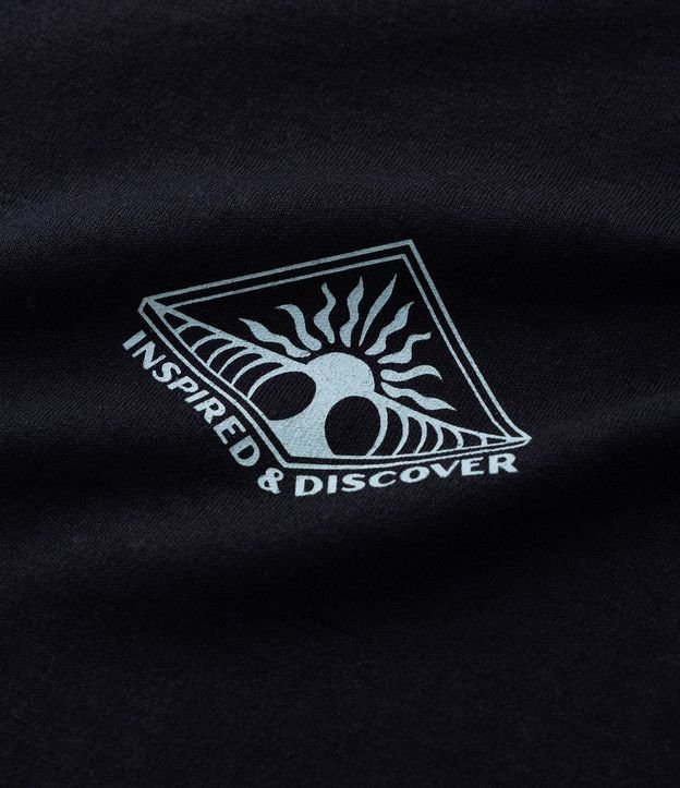 Remera en Algodón con Estampado Inspired y Discover 9