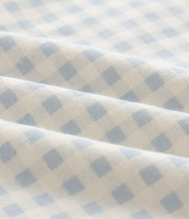 Body Infantil con Estampa de Vichy y Osos en Relieve – Talle RN a 18 Meses 4