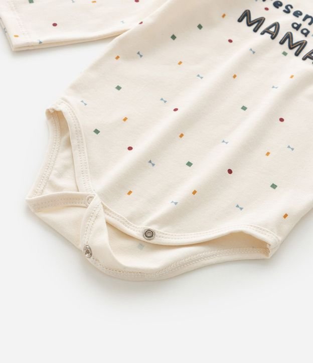Body Infantil con Lettering Presentinho da Mamãe – Talle RN a 18 Meses 5