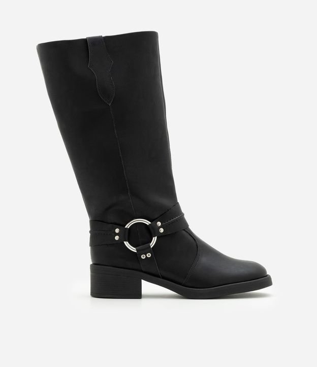 Bota Biker Boot en PU con Detalle en Metal en el Lateral 2