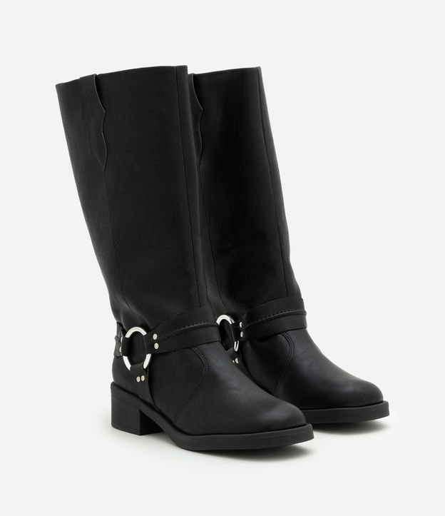 Bota Biker Boot en PU con Detalle en Metal en el Lateral 3
