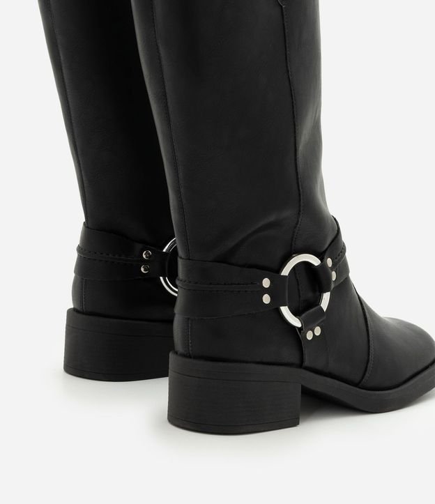 Bota Biker Boot en PU con Detalle en Metal en el Lateral 5