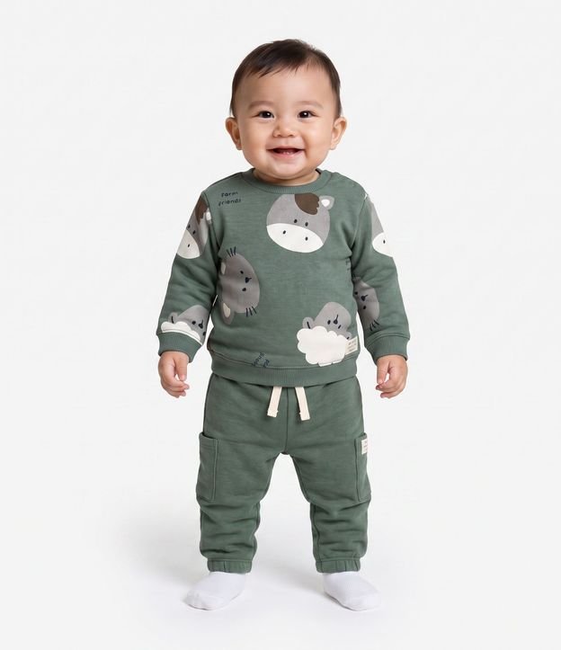 Saco Infantil con Estampa de Animales – Talle 0 a 18 Meses 1