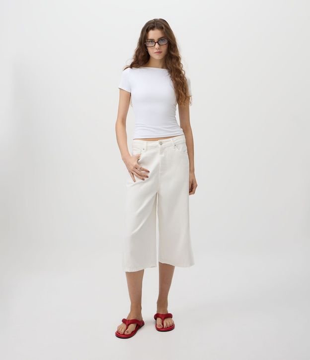 Blusa Regular en Poliamida con Escote Bote 3