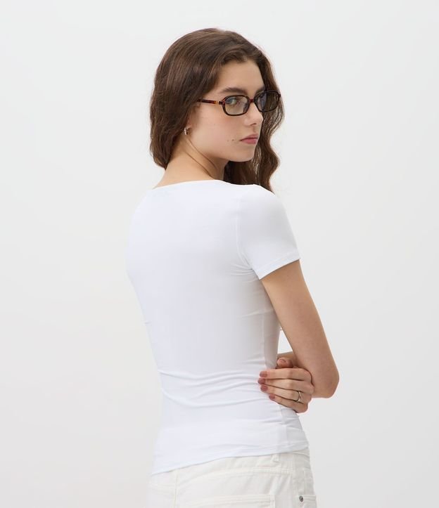 Blusa Regular en Poliamida con Escote Bote 5