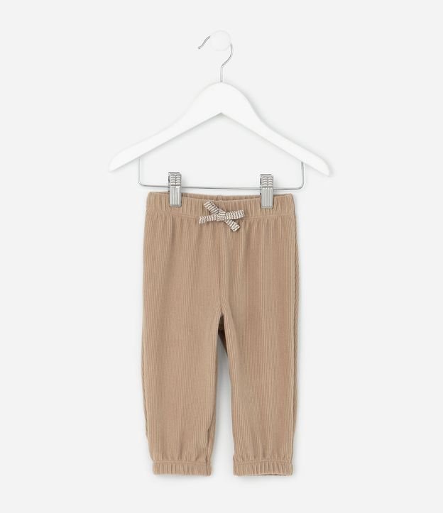 Pantalón Infantil Acanalada Cómodo – Talle 0 a 18 Meses 2