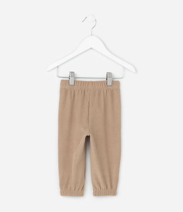 Pantalón Infantil Acanalada Cómodo – Talle 0 a 18 Meses 3