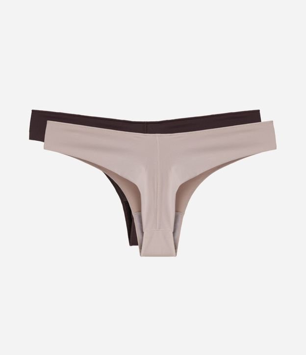 Kit 02 Bombachas Bikini Hilo Doble en Microfibra 2