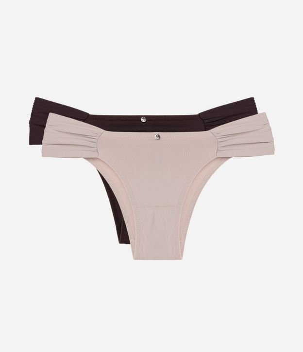 Kit 02 Bombachas Bikini con Lateral Drapeada 1