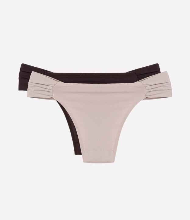 Kit 02 Bombachas Bikini con Lateral Drapeada 2