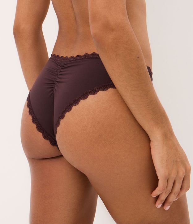Kit 02 Bombachas Bikini Levanta Bumbum Detalle en Encaje 8