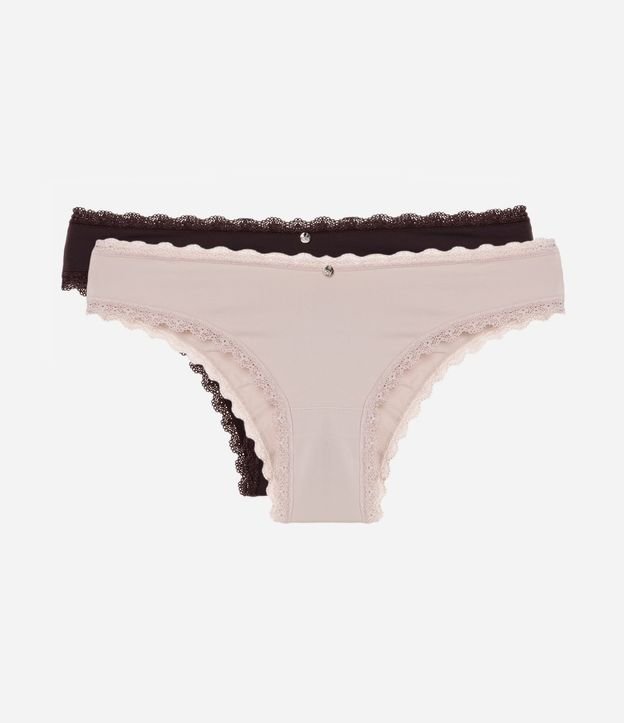 Kit 02 Bombachas Bikini Levanta Bumbum Detalle en Encaje 1