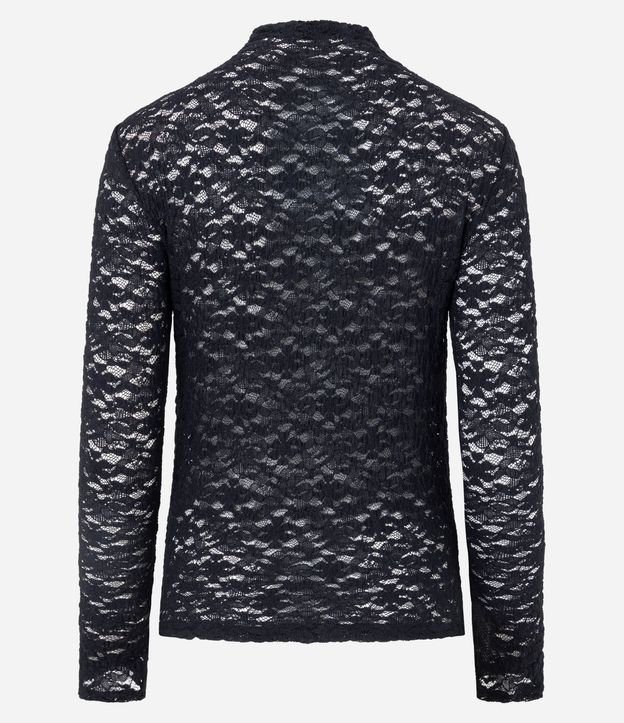 Blusa Justa en Encaje con Manga Larga 7