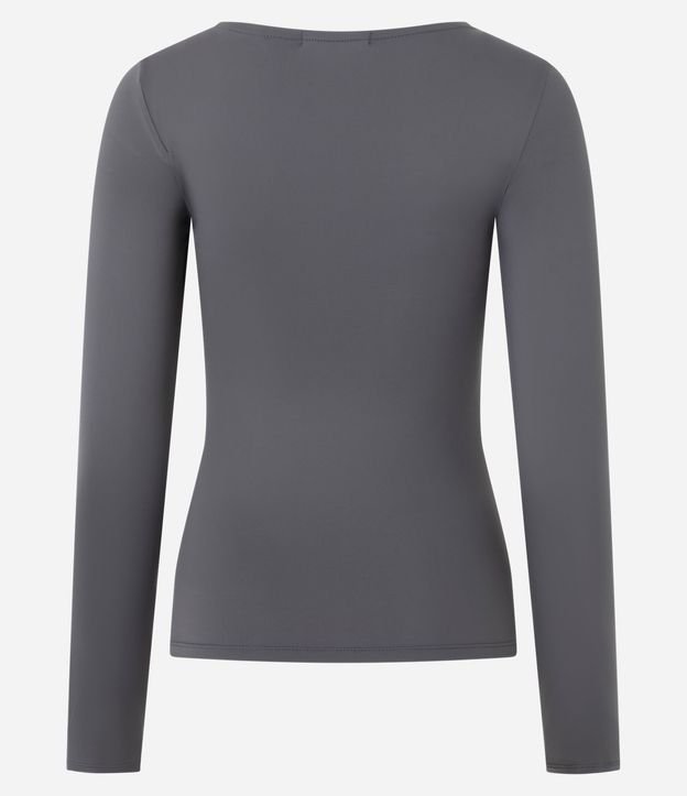 Blusa Regular en Poliamida con Escote Canoa 3