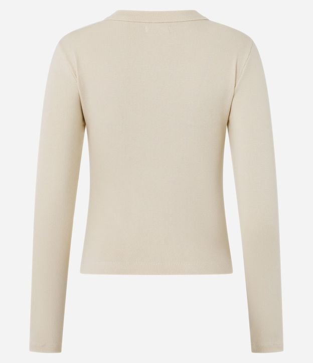 Blusa Básica Acanalada en Rib con Cuello Redondo 4