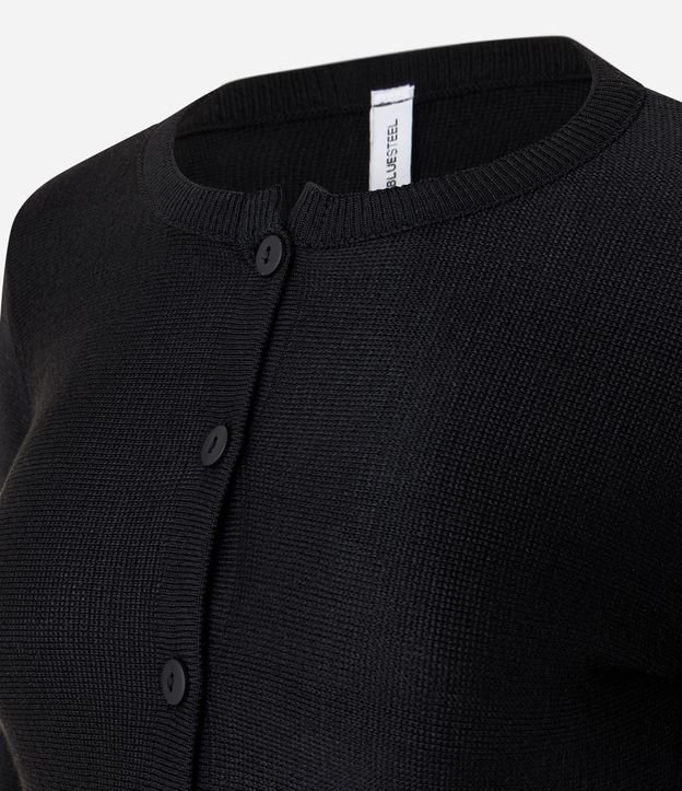 Saco Peplum en Tricot con Botones 6