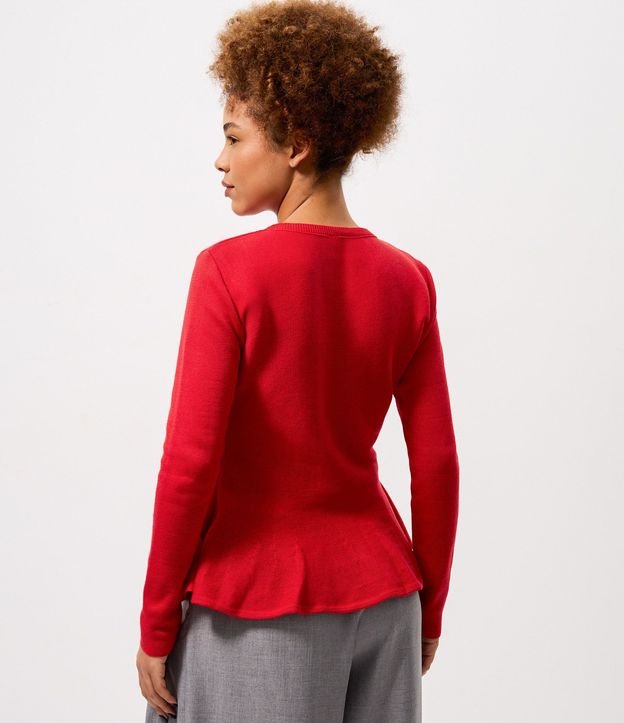 Saco Peplum en Tricot con Botones 4
