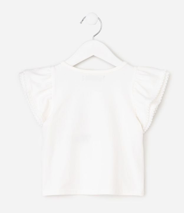 Blusa Infantil con Aplicaciones en Efecto Ganchillo – Talle 1 a 6 años 3