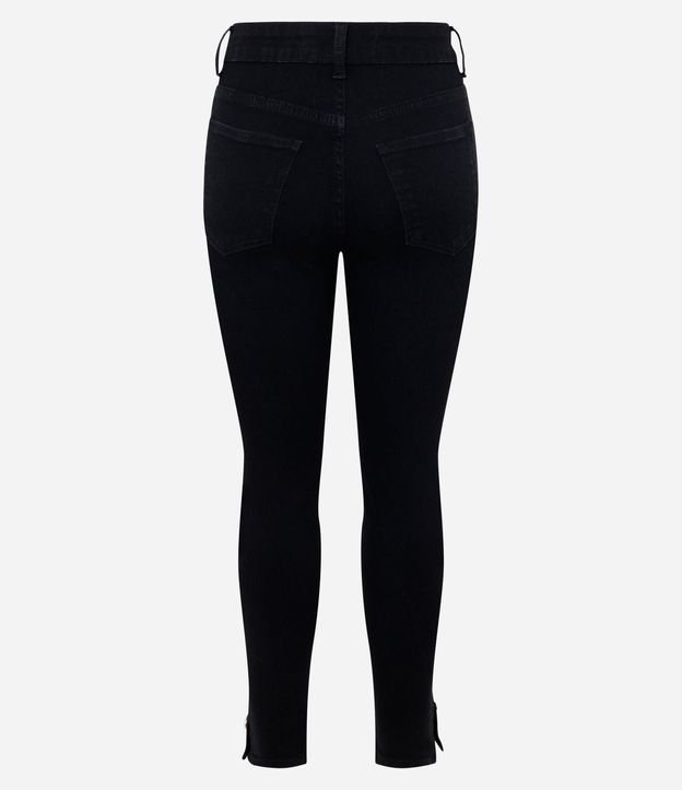 Pantalón Skinny en Sarga con Cintura Alta 6