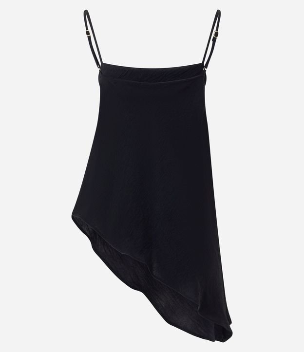 Blusa en Airflow Texturizado con Punta Asimétrica 7