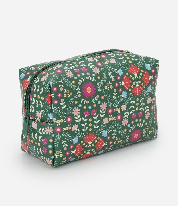 Neceser Rectangular Mediana con Estampa Floral