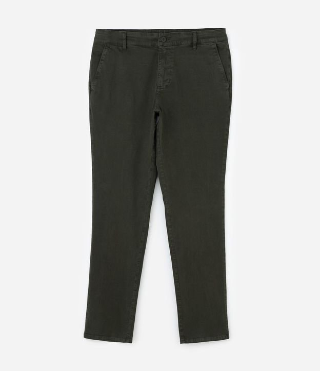Pantalón Slim en Sarga Lavada 5