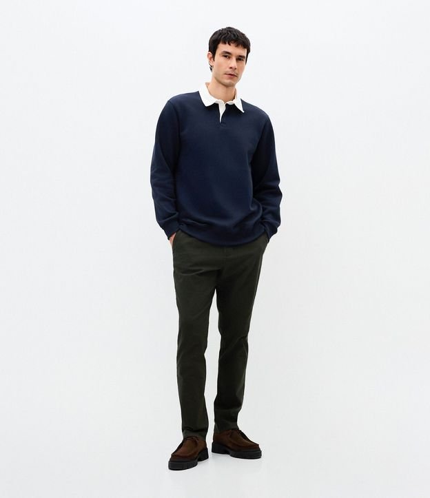 Pantalón Slim en Sarga Lavada 1