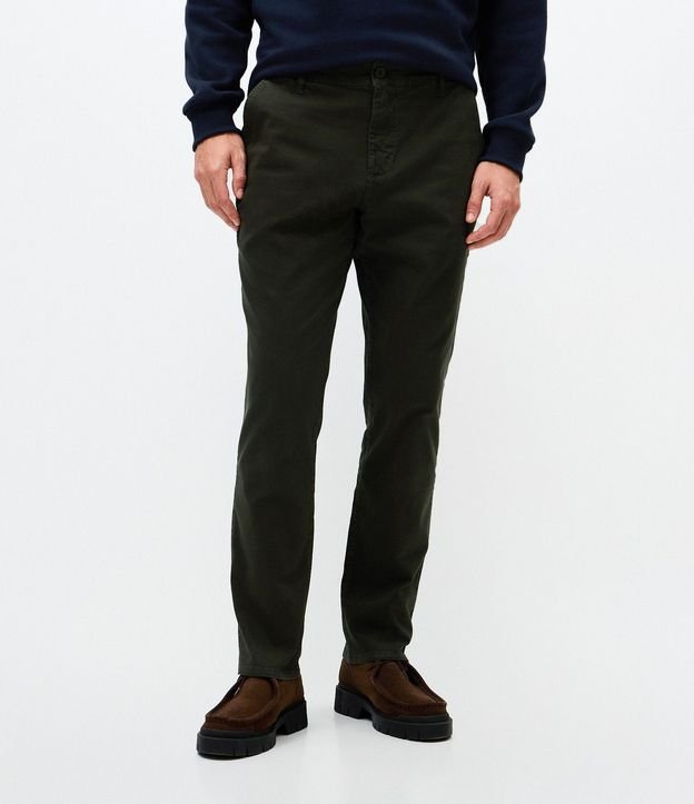 Pantalón Slim en Sarga Lavada 2
