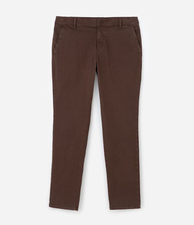 Pantalón Slim en Sarga Lavada 5