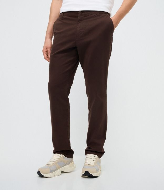 Pantalón Slim en Sarga Lavada 3