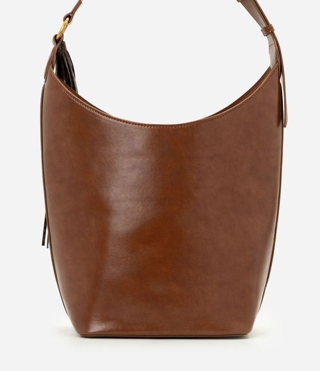 Bolsa Bucket Grande en PU con Detalle de Borla 3