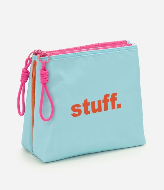 Neceser Trapecio con Lettering More Stuff