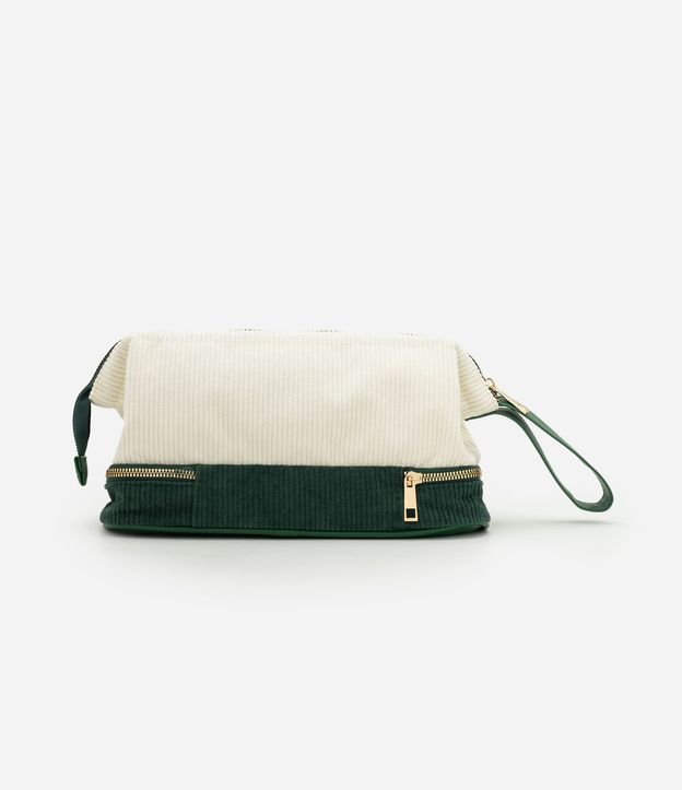 Neceser Trapecio en Terciopelo con Estampa Floral 3
