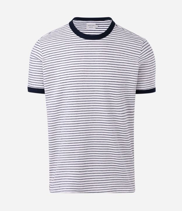 Remera en Algodón Rayada con Perforaciones 5