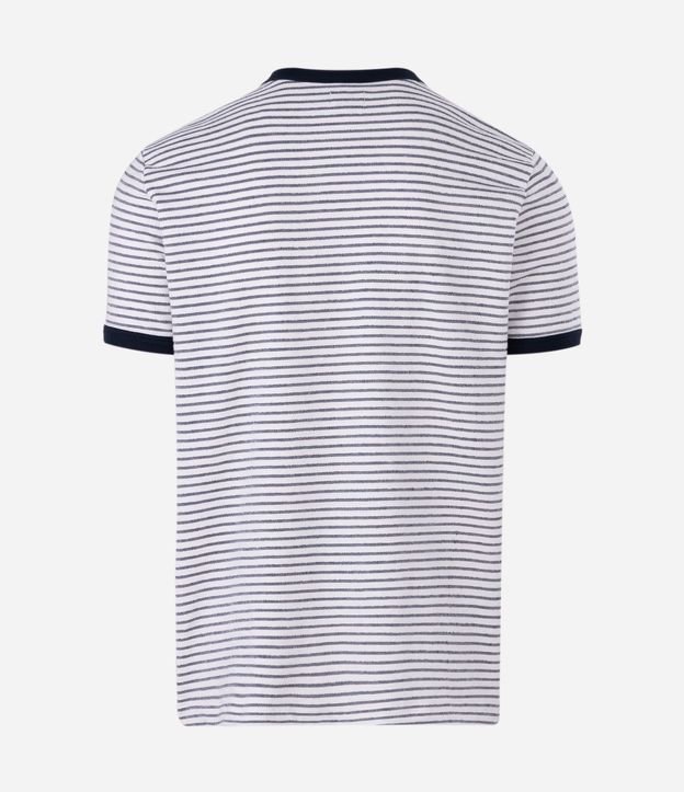 Remera en Algodón Rayada con Perforaciones 6