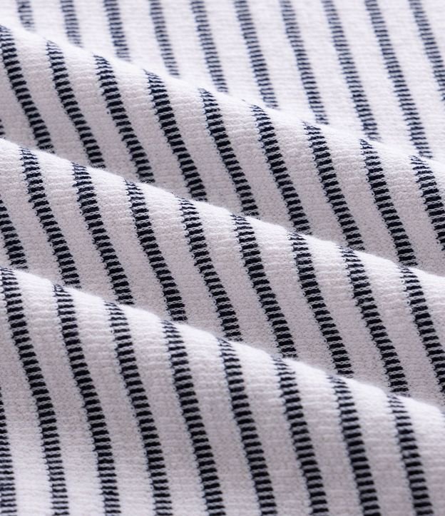 Remera en Algodón Rayada con Perforaciones 7