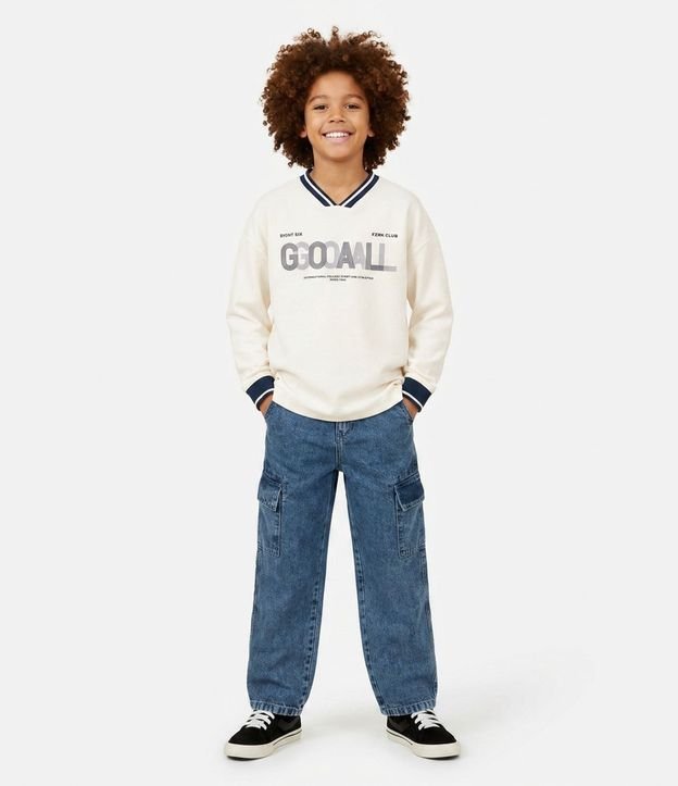 Remera Infantil en Algodón con Textura Picking Deportivo - Talle 5 a 14 años 1