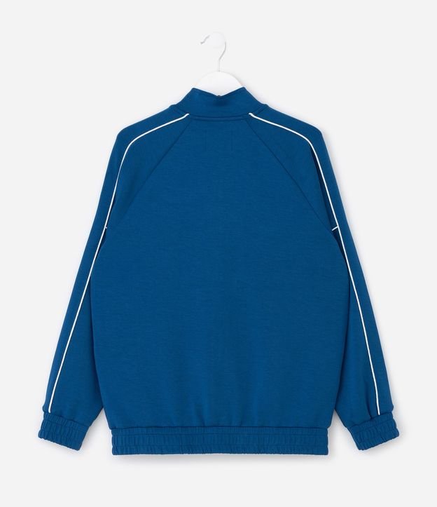 Campera Infantil con Cuello Alto y Rayas Contrastantes-Talle 5 a 16 años 3