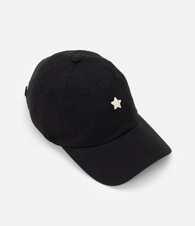 Gorra en Sarga con Aba Curva y Patch de Estrella 2