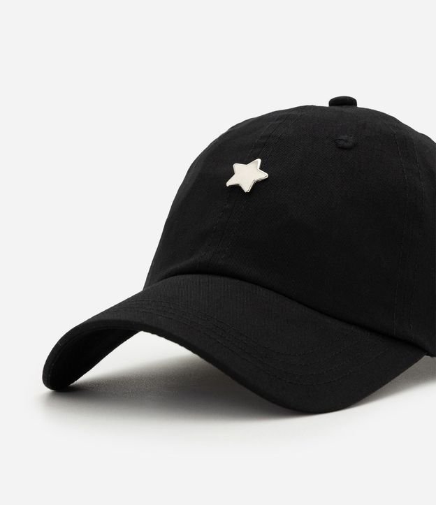 Gorra en Sarga con Aba Curva y Patch de Estrella 5