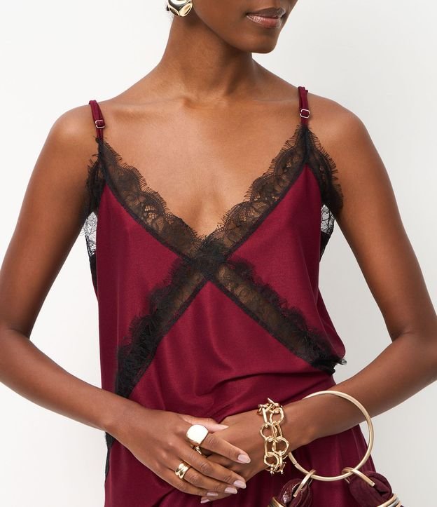 Blusa en Piquet con Encaje Delicada Aplicada 3