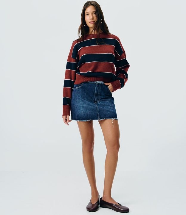 Blusa Manga Larga en Punto Listrado 2