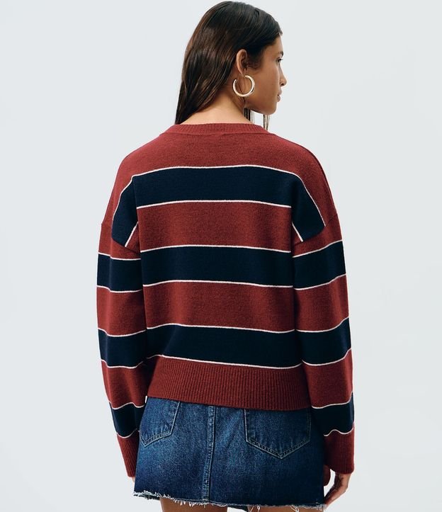 Blusa Manga Larga en Punto Listrado 4