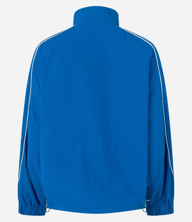 Campera Oversized Deportiva en Microfibra con Detalle Contrastante 7