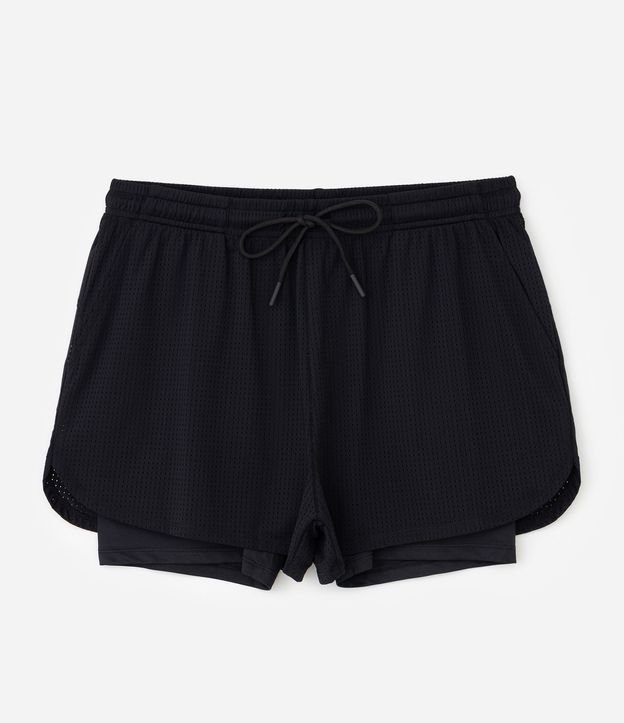 Bermuda Deportiva en Poliamida con Short Compresión 5