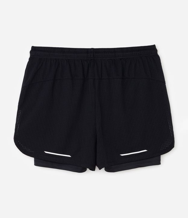 Bermuda Deportiva en Poliamida con Short Compresión 6