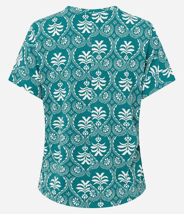 Blusa Recta en Viscolycra con Estampa Abstracta 6