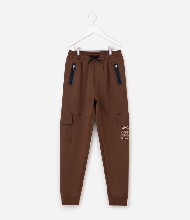 Pantalón Infantil Cargo en Felpa - Talle 5 A 14 años 1